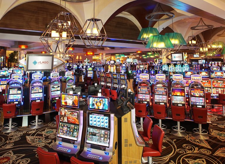 del Lago Casino Interior View of Slot Floor