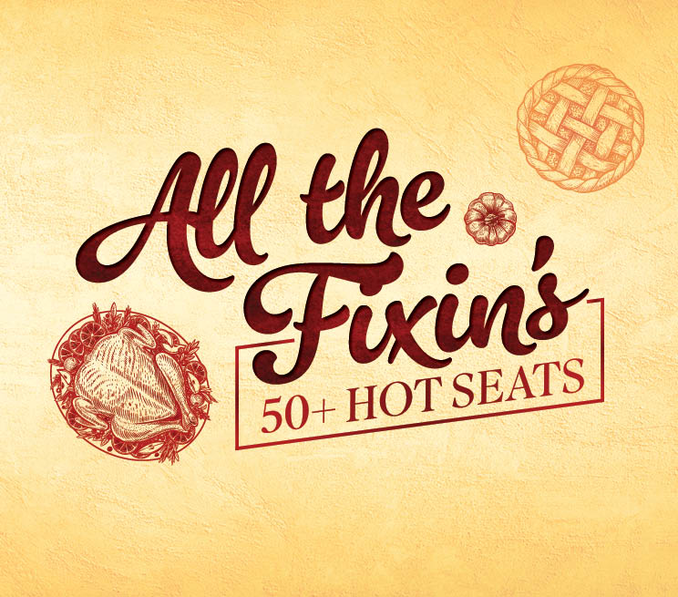 All The Fixin's 50+ Hot Seats