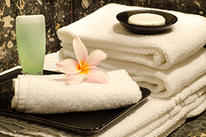 Spa Soap, towel and decor