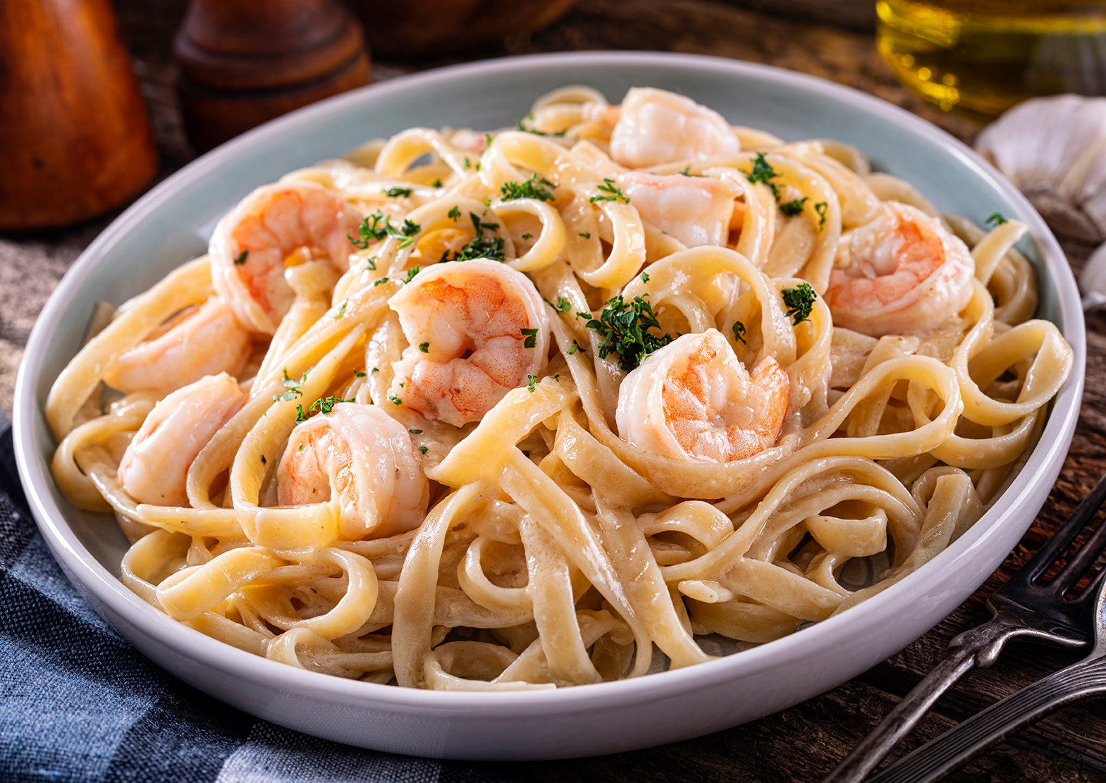 Creamy Shrimp Alfredo