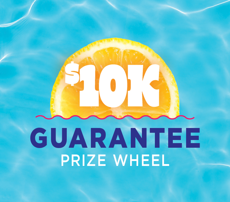 $10K Guarantee Prize Wheel