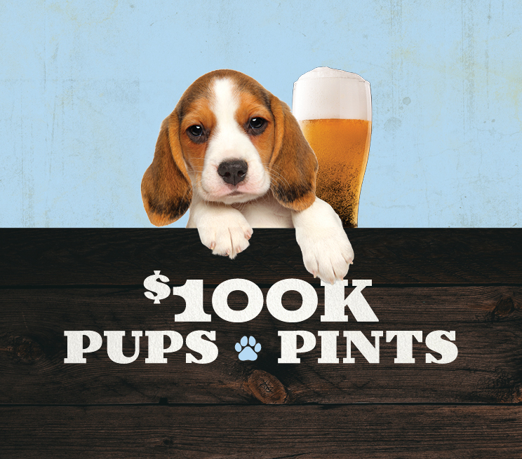 $100K Pups & Pints Progressive